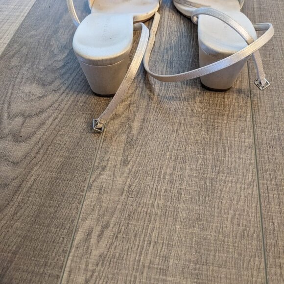 Loeffler Randall Alice Cream Satin Sandal 8.5 - Picture 3 of 11